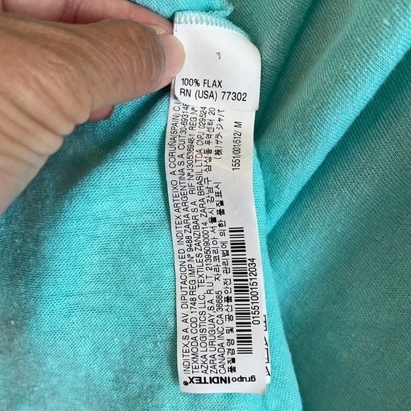 100% Flax Sea-Foam Scarp - Picture 3 of 5